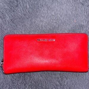Michael Kors Vibrant Red Clutch